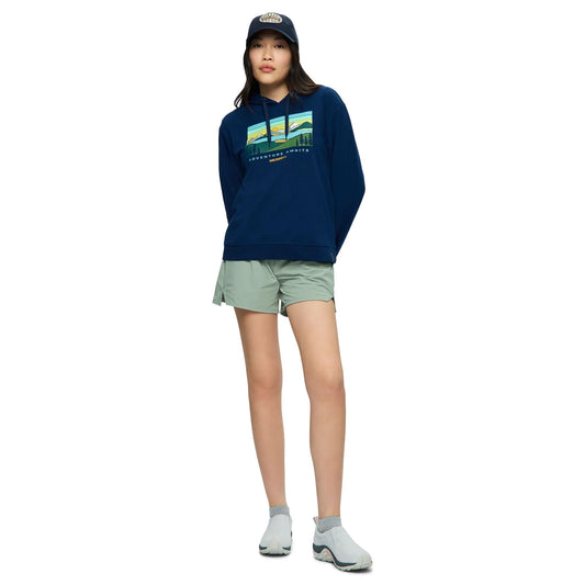 Women's Await Adventure Semi-Cropped Graphic Hoody - US 3331
