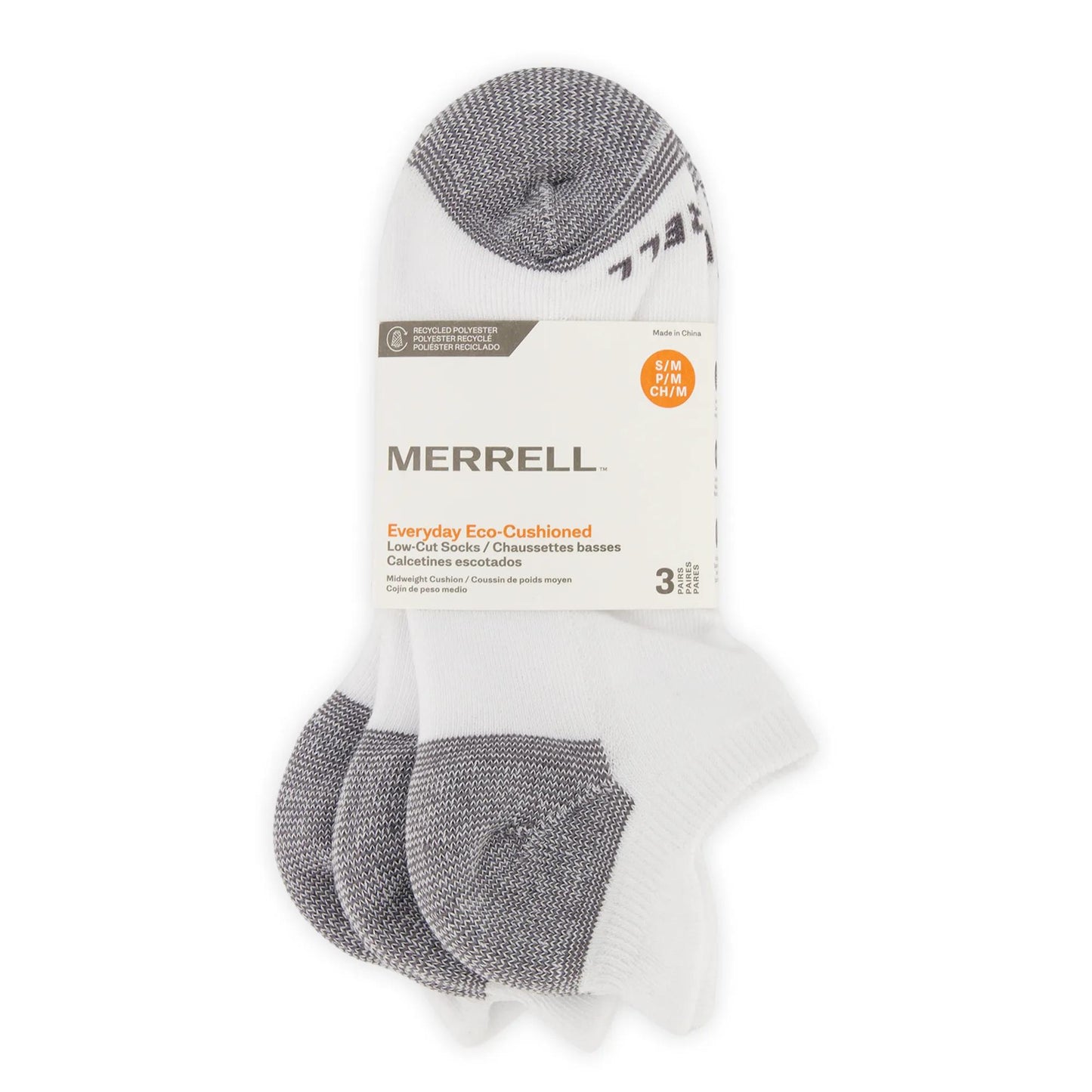 Eco Cushioned Low Cut Socks 3 Pack - US 2669
