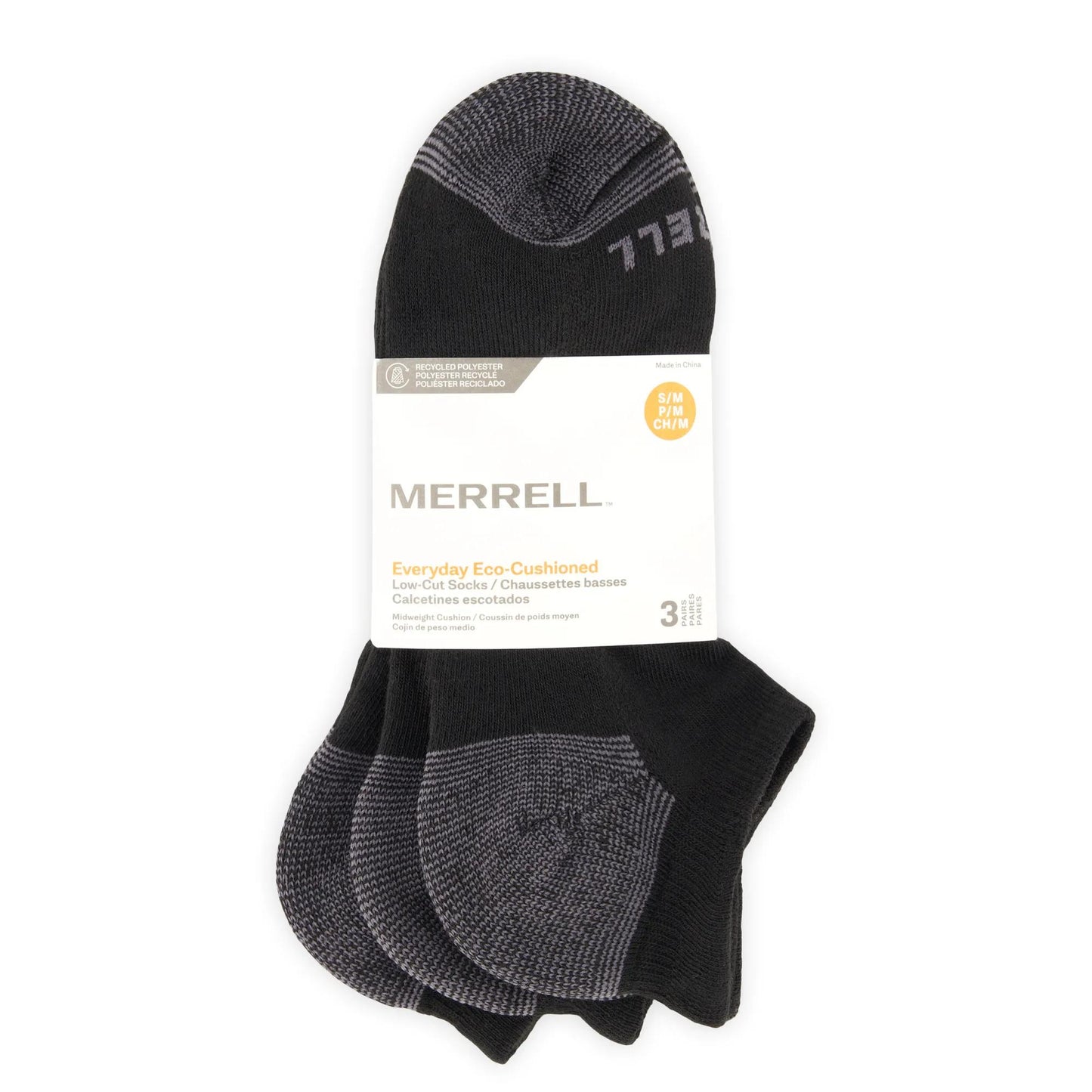 Eco Cushioned Low Cut Socks 3 Pack - US 5111